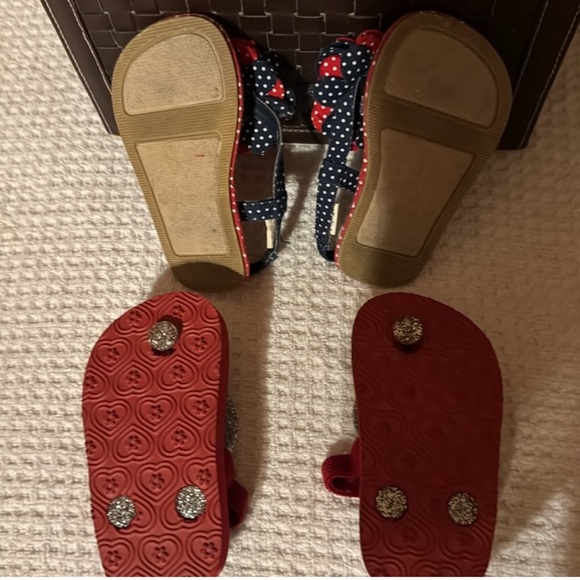 Patriotic Star and Polka Dot Baby Sandals - Picture 4 of 7